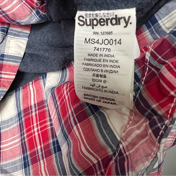 Superdry plaid Washbasket lined shirt - size XL - Picture 7 of 10